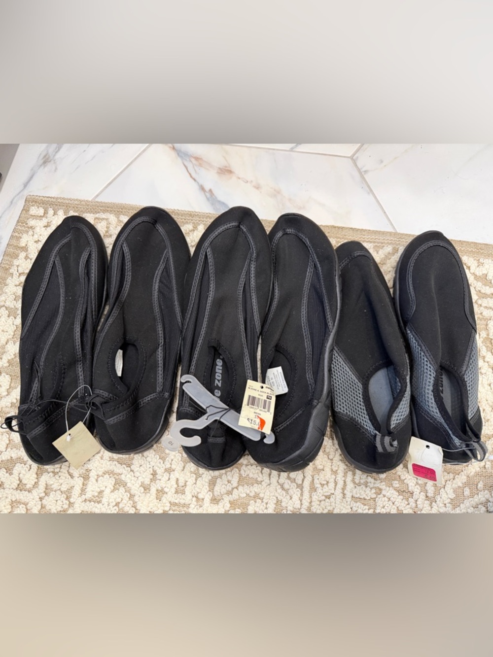 Wave Zone Bundle of 3 Water Shoes Men’s and Boys’ NWT